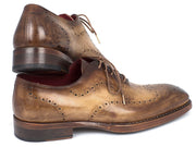 Paul Parkman Goodyear Welted Men's Wingtip Oxfords Antique Olive (ID#87OLV54)