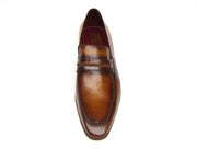 Paul Parkman Men's Loafer Brown Leather Shoes (ID#068-CML)