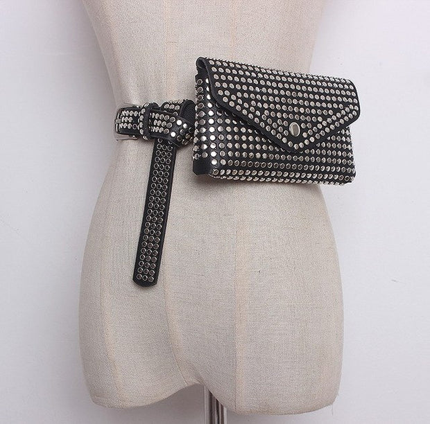 Rivets Waist Pack Luxury Fanny Pack Belt Bag