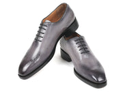 Paul Parkman Goodyear Welted Punched Oxfords Gray (ID#7614-GRY)