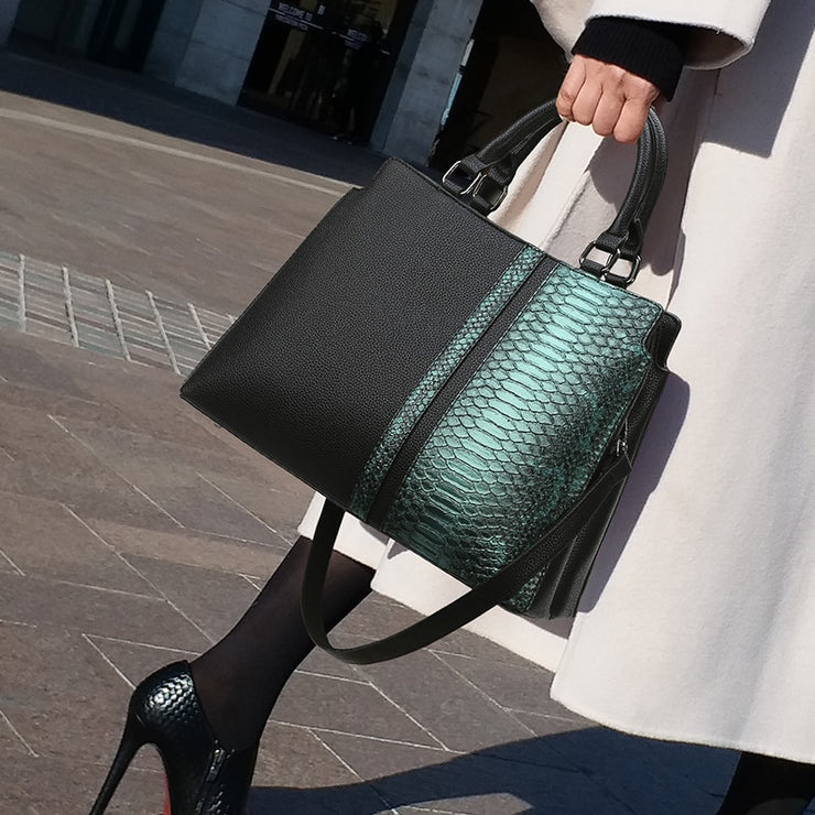 Luxury Crocodile Pattern Leather Handbags