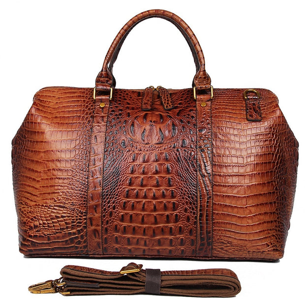 Women Alligator Pattern Handbag or Duffle Bag
