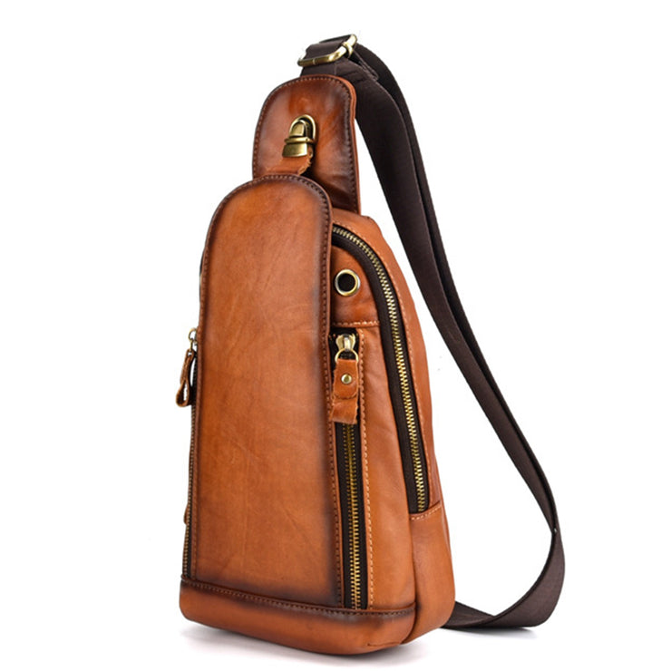 Men's Genuine Leather Single Backpack